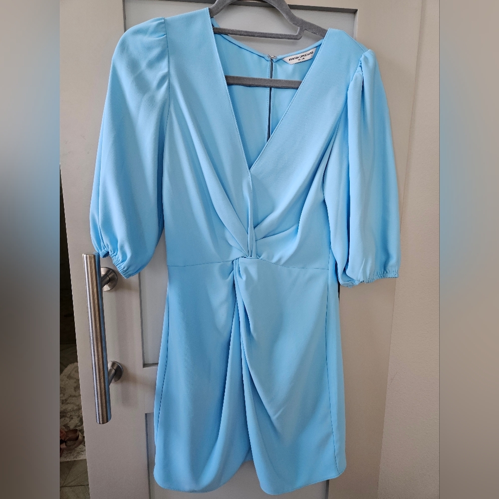 Amanda Uprichard Elegant Blue Women's Dress